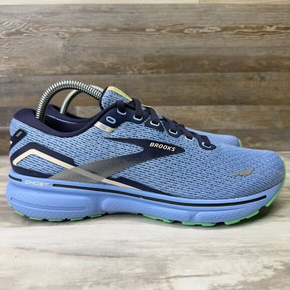 Brooks Shoes - Brooks Ghost 15 Womens Size 9.5 Blue Athletic Running Shoes Sneakers 1203801B472